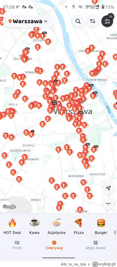 Atktonatyle - @janekkombajnista Sprawdź aplikację TasteTown gdzie masz 1+1 albo zniżk...