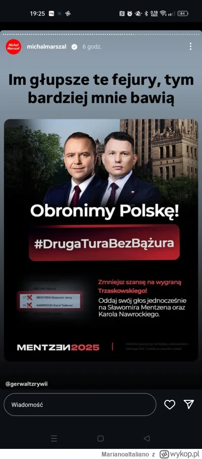 MarianoaItaliano - Pojawiły się pewne wątpliwości - ukradłem to z profilu Marszala z ...