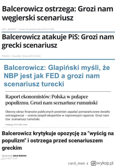 card_man - @ater: Balcerowicz to niestety neoliberalny oszołom, który każdego, kto ma...