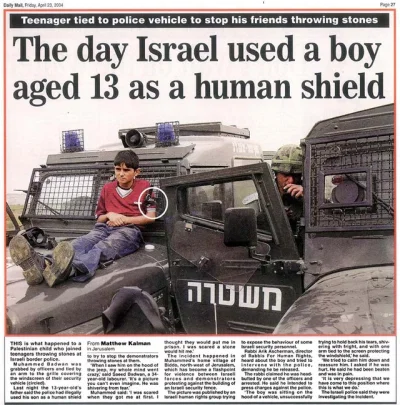MePix - >Prawilnie przypominam, ze Hamas wykorzustuje dzieci do dzialan terrorystyczn...