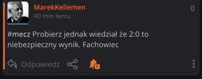 MarekKellemen - #mecz Fachowcem się jest a nie bywa ( ͡°( ͡° ͜ʖ( ͡° ͜ʖ ͡°)ʖ ͡°) ͡°)