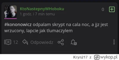 Kryn217 - @BombaskaTelewizjaBoza: 

O północy zostało odpalone skuciate.exe