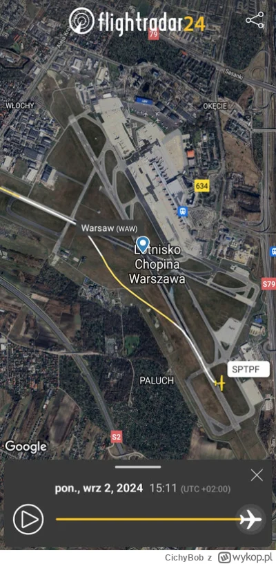 CichyBob - #flightradar24  #lotnictwo  typ co odwalił xDDD touch and go na 11, a pote...