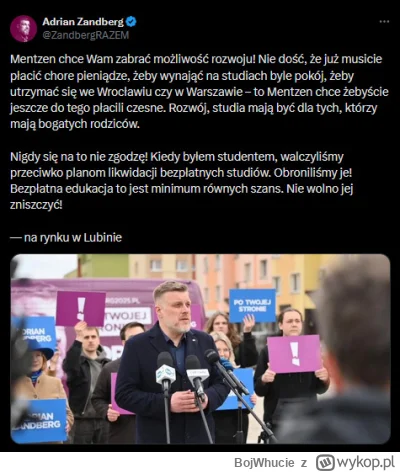 BojWhucie - #polityka #zandberg #studbaza #studia #wybory #konfederacja