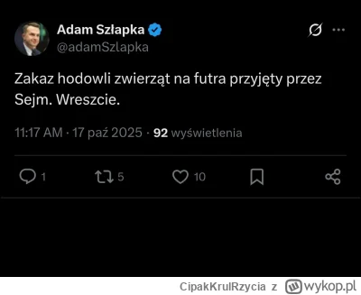 CipakKrulRzycia - #futro #ferma #polityka #polska 
Ewa od futer już wie?