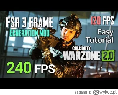 Yagami - FRAME GENERATION MOD w Call of Duty Warzone #warzone2 #warzone