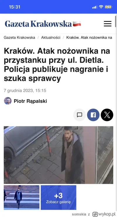 somskia - Policja publikuje wizerunek sprawcy po ponad miesiącu od zdarzenia XD HIT #...