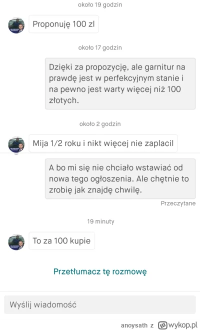 anoysath - wystawiłem garnitur za 350 zł, najlepszą odpowiedź z komentarzy wyślę do c...