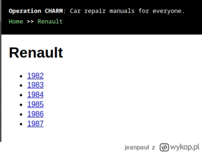 jeanpaul - > a Renault nie ma wcale

@gftyhju: "wcale" oznacza nic a tu prosze, kilka...