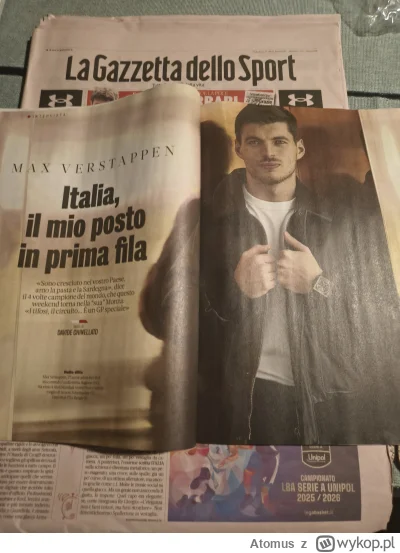 Atomus - @Atomus: a w La Gazzecie w końcu goata docenili i ładny wywiadzik i fotki