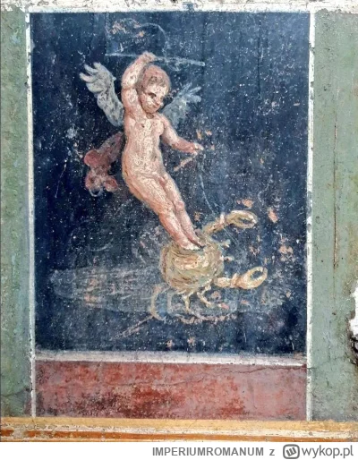 IMPERIUMROMANUM - Rzymski fresk ukazujący Amora ujeżdżającego kraba

Rzymski fresk uk...