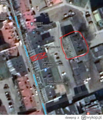 dawprg - @Ksemidesdelos: tu masz zaznaczony który budynek i gdzie jest to przejście