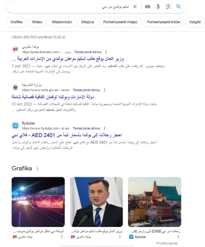 na_piechote - Google po zapytaniu po arabsku "ekstradycja polaka z dubaju" ( ͡º ͜ʖ͡º)