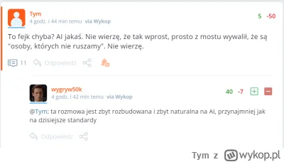 Tym - Ja tam się nie obrażam, bo i tak mi płacą od reakcji - nieważne, czy plusa czy ...