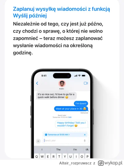 Altair_rozpruwacz - Hej Mirki, działa wam planowanie wysłania sms na #ios 18? Czy nad...