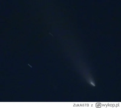 ZukA07B - #astronomia #kometa Niestety naszły chmury i pokaz się zakończył.