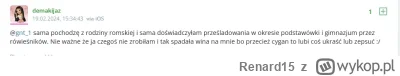 Renard15 - w jednym poście jest ukrainką w drugim cyganką