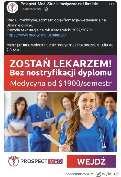 n.....s - Jak widzę takie oferty na studia medyczne, również dla Polaków z gwarancją ...