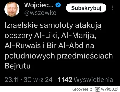 Grooveer - Ciekawe czy Hezbollah da radę zestrzelić jakieś izraelskie samoloty bojowe...