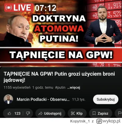 Kopytnik_1 - #ciekawostki #rosja #wojna #ukraina #gielda #polska 

Bój się, bój się, ...