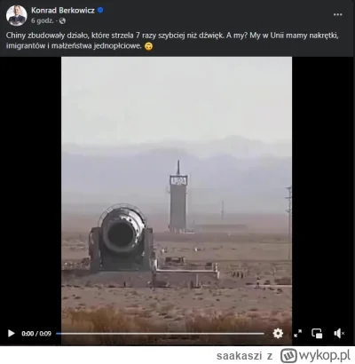 saakaszi - 22 tys. lajkow pod fejkiem berkowicza o tym że Chiny wybudowały działo któ...