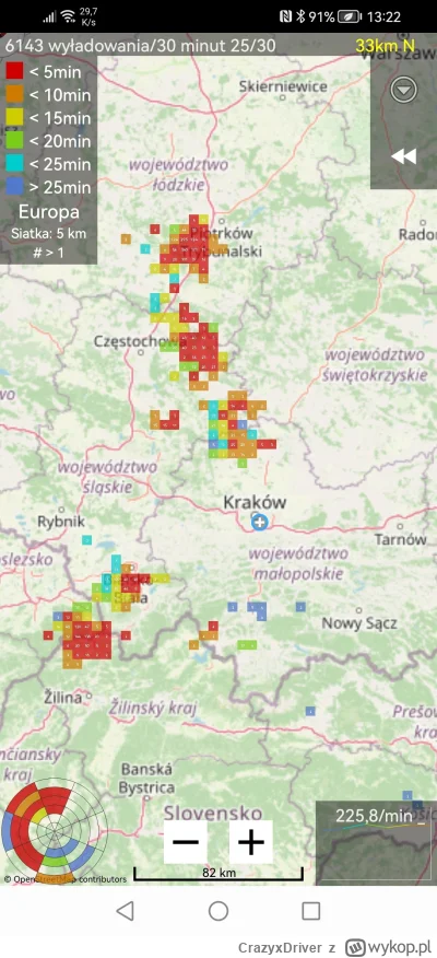 CrazyxDriver - Uwaga. Wiadomo co wyrywa a czym kołysze.
#krakow #katowice #burza #pog...
