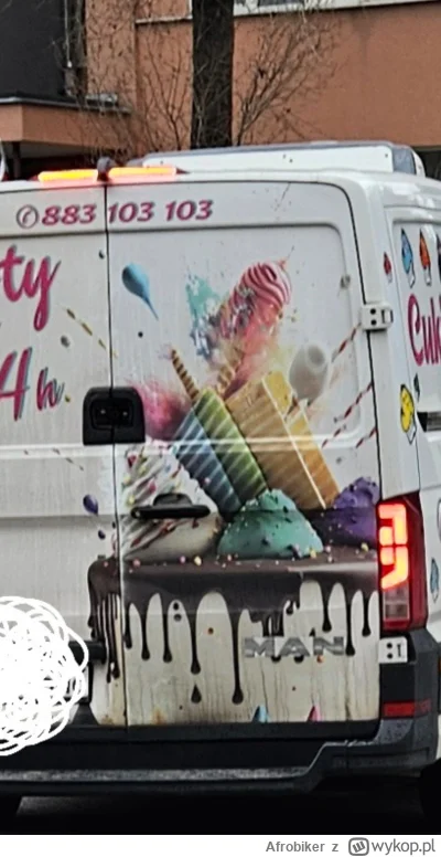 Afrobiker - @birus grafika na drzwiach pokazuje nawet co się dzieje z tymi tortami w ...