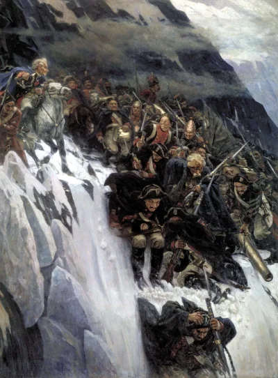 Corvus_Frugilagus - Wasilij Iwanowicz Surikow - Suworow przekraczający Alpy w 1799 r....