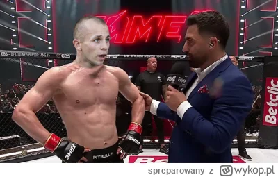 spreparowany - - Kamil to była Twoja pierwsza walka w federacji Fame MMA jak się z ty...