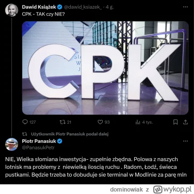 dominowiak - #ruskapropaganda #panasiuk #cpk 
Jeśli ktoś ma wątpliwości, czy CPK jest...