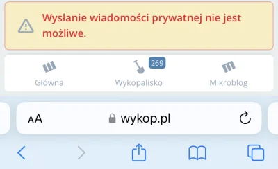 kocham_wykopka - Wykop zabrania mi wysyłania wiadomości prywatnych, super ʕ•ᴥ•ʔ

#wyk...