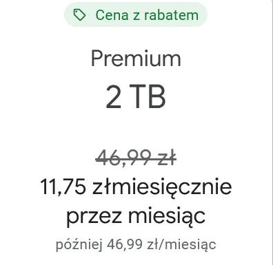 Rad-X - Taka promocja od google, aż szkoda nie brać.
11zł miesięcznie przez 1 miesiąc...