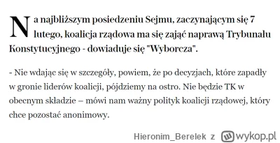 Hieronim_Berelek - Ale będzie jazda 7 lutego, Przyłębska nie nadąży z gotowaniem bigo...