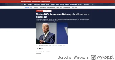 Dorodny_Wieprz - Reuters podal ze Biden wycofuje sie z wyborow. Wiec w zasadzie pewne...