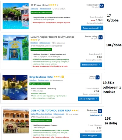 kurczakos1 - @Dzikamery: 
ceni 26usd

23$

Przcież wstawiałem bogatą listę hoteli kil...