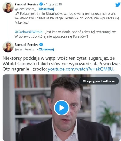 JPRW - @Jabby: Gadowski od lat widzi wielki przemyt broni z Ukrainy. A cała jest trzy...