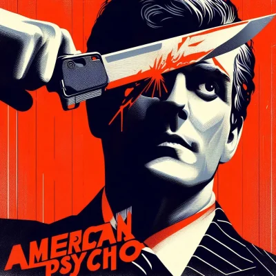 cichy-spokojny-grzeczny - #ai #przegryw
American Psycho wg polskiej szkoły plakatu
