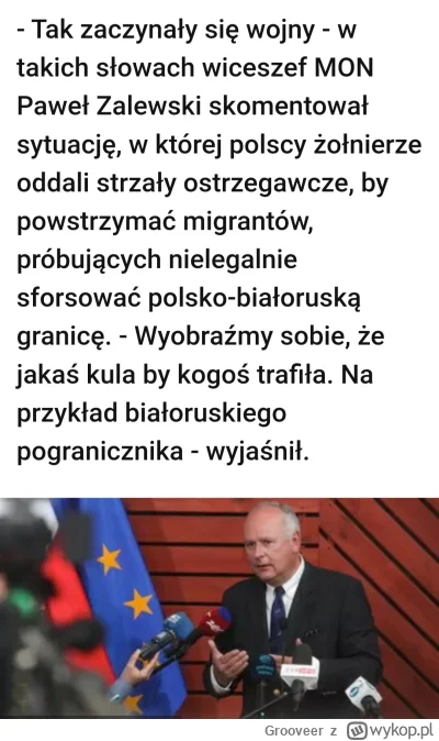 Grooveer - Wiceszef MON Paweł Zalewski trzęsie się i boi się
#wojsko #granica #polska...