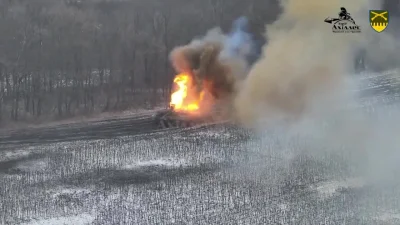 OttoBaum - Zniszczenie rosyjskiego czołgu T-90M „Proryw” na północ od wsi Kuzemovka w...