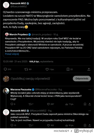 michalxd21 - Od zawsze konta rządowych stanowisk służą do prywatnych przepychanek? 

...