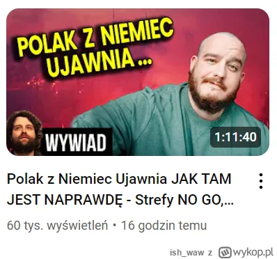 ish_waw - Nie mogę wyjść z szoku po tym, jak Polak z Niemiec ujawnił prawdę.

Zaczęło...