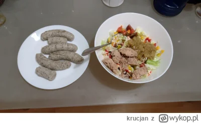 krucjan - Wczorajszy posiłek:
Sałatka z tuńczykiem, biała kiełbasa.

#keto #jedzenie ...