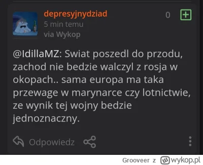 Grooveer - Pod warunkiem, że zachód nas nie porzuci. 
#wojna #ukraina #rosja #nato #e...