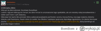 BomBom - #f1 @koralowiecc jak tam psycha u księżniczki russela jak go Lando #!$%@?ł j...