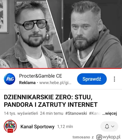 tomosano - Stanowski rozstaje się z człowiekiem Wargą 
 
Warga został zcancelowany za...