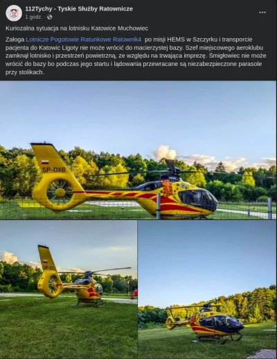 sylwke3100 - Absurd normalnie

#katowice #lotnictwo #ratownictwo #ratownictwomedyczne