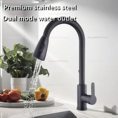 n____S - ❗ Modern Stainless Steel 360deg Rotating Telescopic Kitchen Sink Faucet
〽️ C...