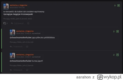 aarahon - >śmieszą mnie tacy ludzie jak ty. 

@TwujKoshmar: mogą, masz do tego prawo....