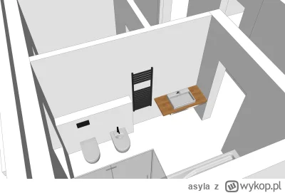 asyla - Chciałbym skonsultować z wami rozmieszczenie elementów wyposażenia łazienki. ...