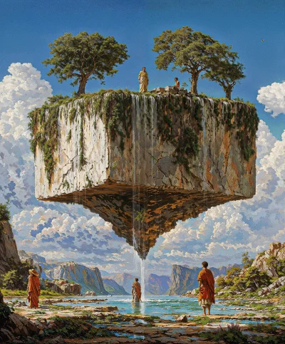 PeterWeiss - W świecie dalekim od czasu i rozumu istniała latająca wyspa znana tylko ...